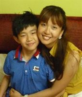 Tim Lim and his mother Ang Si Ying